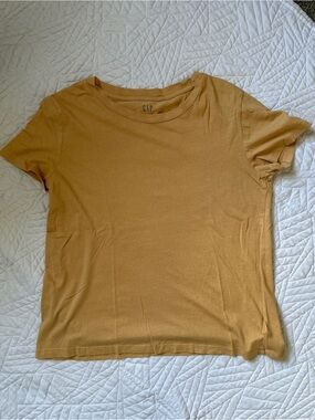 GAP Short Sleeve Crew Tee in Tangerine Orange